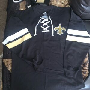 New Orleans Saints oversized tie tshirt size small BNWT